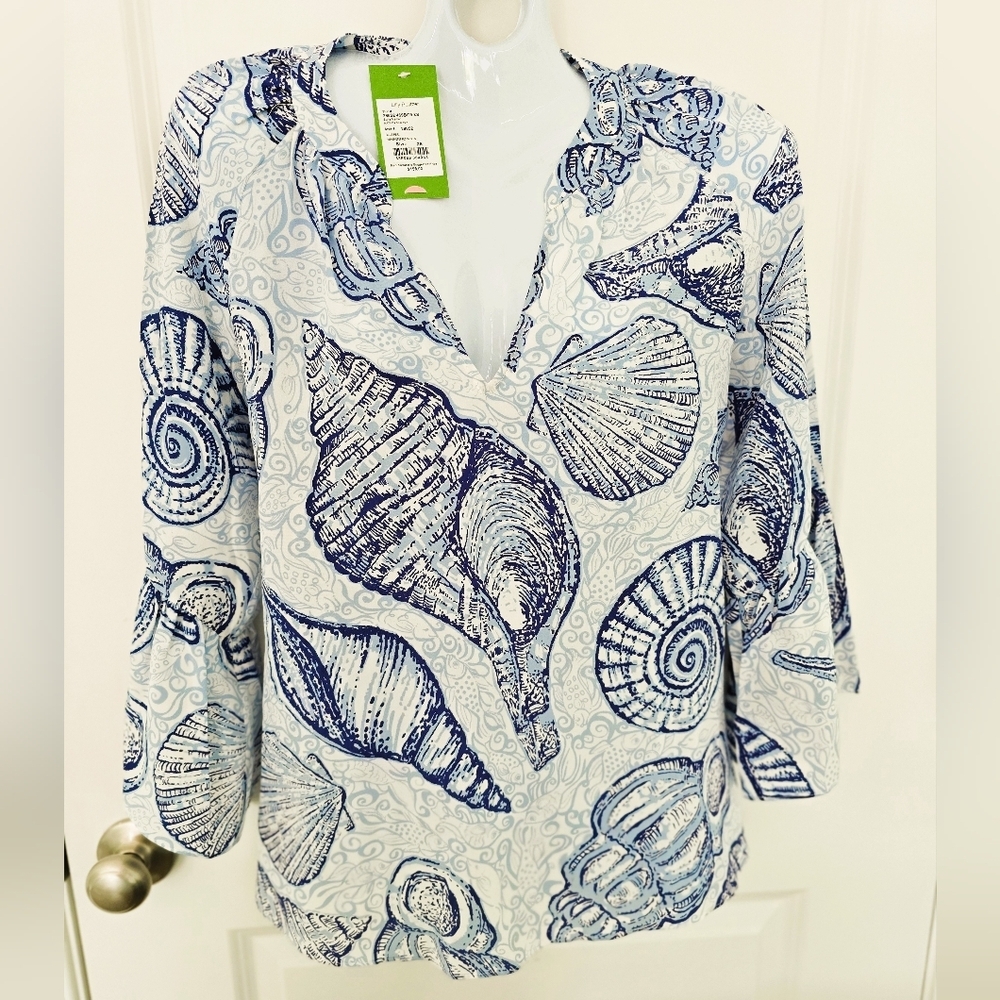 NWT Lilly Pulitzer Matilda Silk Top Sz XS